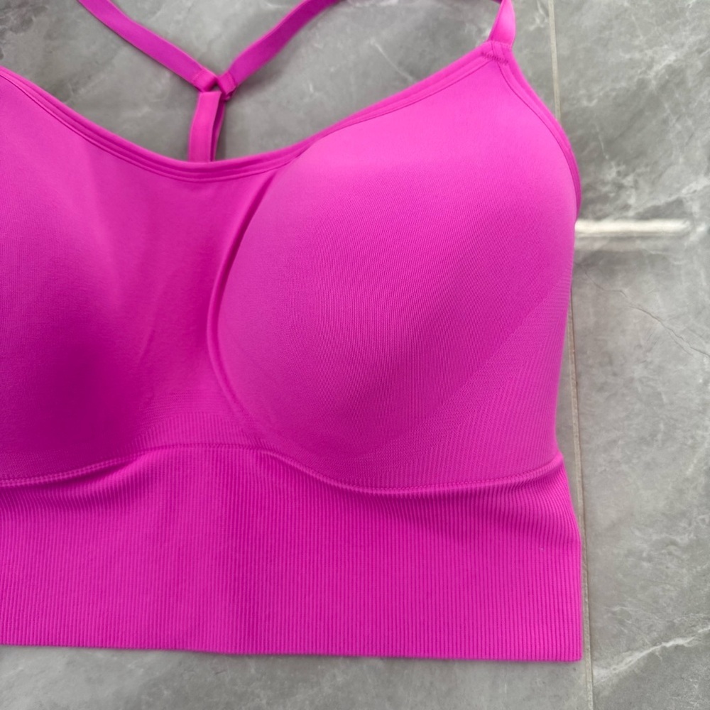 Women’s PINK Active Seamless Lightly Lined Sports Bra Adjustable Plus Size XXL - Picture 2 of 16